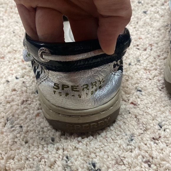 Sperry womens boat shoes- houndstooth with patent leather, size 8 - Picture 3 of 5